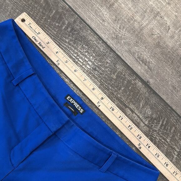 Express Women's Columnist Low Rise Slim Ankle Pant Cobalt Blue Size 6 - Picture 6 of 11